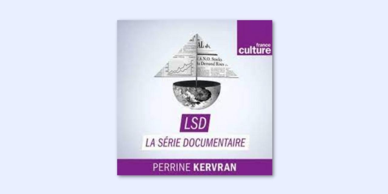L'image montre la vignette du podcast La Série Documentaire sur la ménopause.